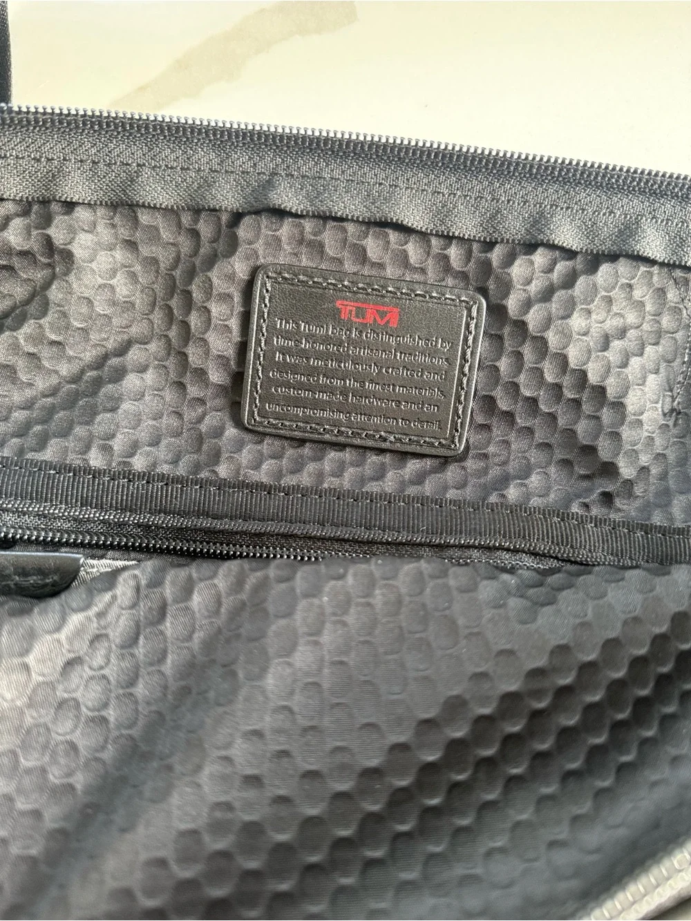 Tumi Crossbody Messenger Black Bag